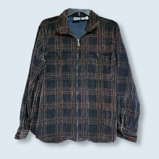 90s Cottagecore Grunge Plaid Corduroy Jacket