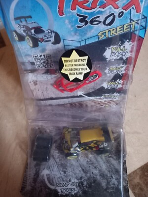 TRIXX X 360 STUNTCAR MIT 2 RAMPEN REIFEN TAUSCHEN NEU SELTEN RARITÄT