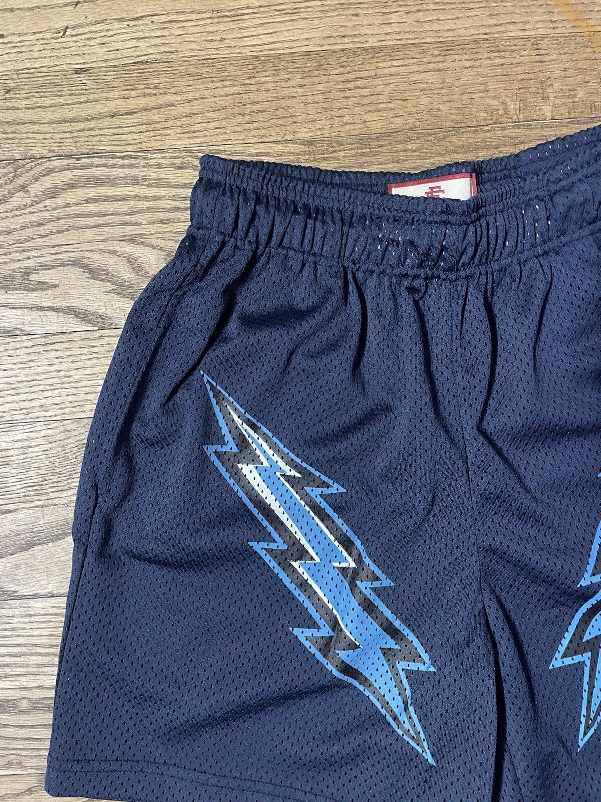 Eric Emanuel Basic Lightning Bolt Blue Shorts FW2… - image 5
