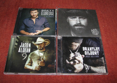 (4) Country CDs (Zac Brown Band, Jason Aldean, Brantley Gilbert, Brett Eldredge