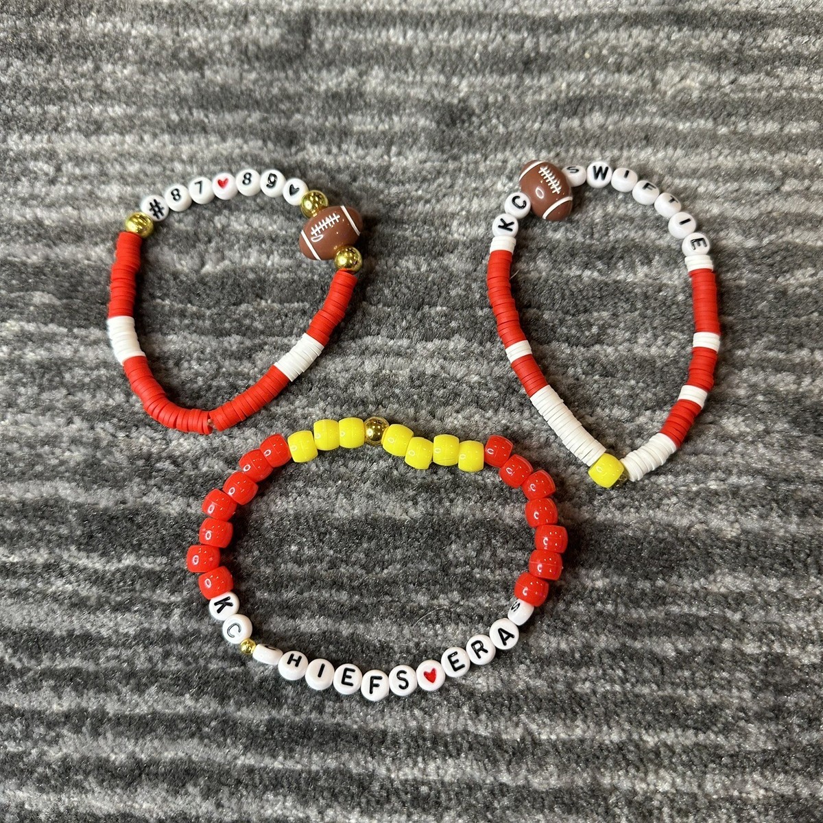 Taylor Swift Kelce Eras Tour Friendship Bracelets Kansas City Chief Set Of  KC