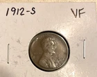 1912-S Lincoln Wheat Penny Cent Very Fine (VF), San Francisco Mint