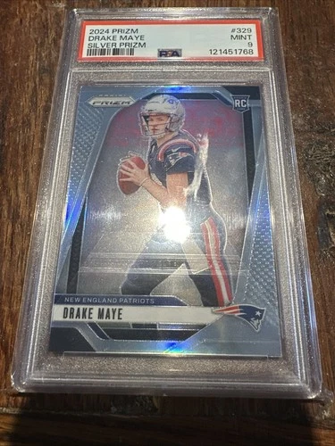 2024 Prizm Drake Maye Silver Prizm PSA 9 MINT