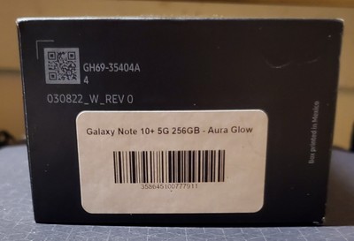 Samsung Galaxy Note10+ 256GB Aura Glow Unlocked.