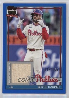 2026 Series 1 1991 Topps Baseball Relics Blue 12/150 Bryce Harper #91R-BH 1az7