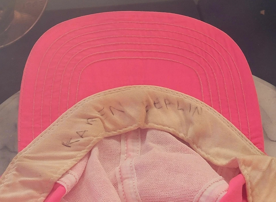 Duke Snider Signed Hat Autographed HOF Dodgers Vintage Pink Cap - Image 4 of 4