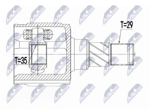 Original NTY Joint Set Drive Shaft NPW-CH-079 For Tesla
