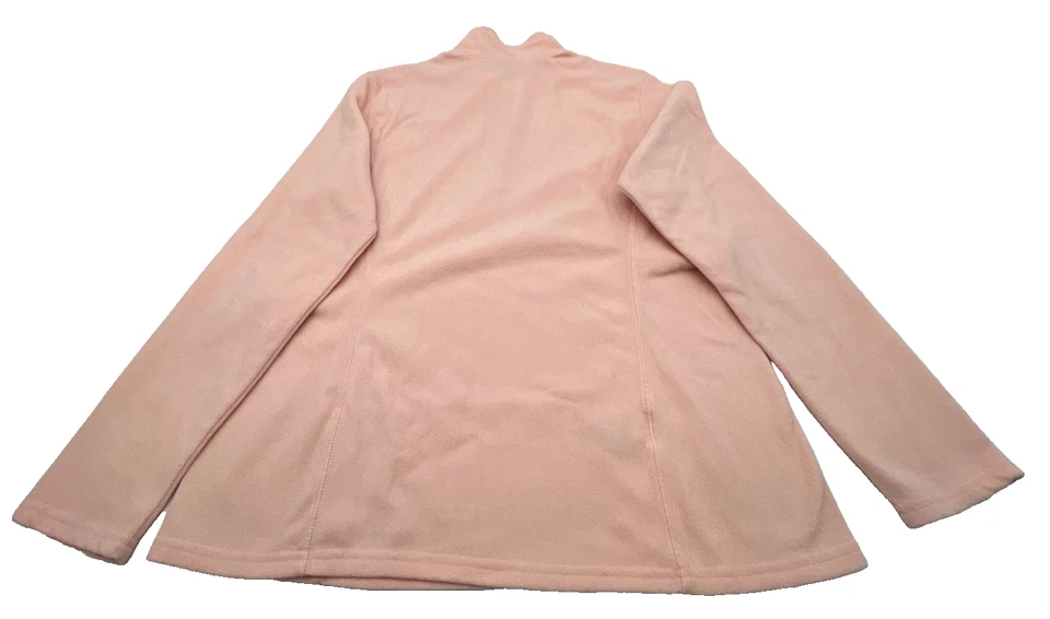 (2) EDDIE BAUER QUEST FLEECE LS 1/4 ZIP WOMENS L PEACH AND PEACH/ORANGE - Image 3 of 4