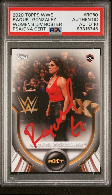 Raquel Gonzalez Rodriguez 2020 Topps WWE Women's Division Roster #RC60 RC PSA