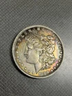 1890 o morgan silver dollar Rainbow Toning