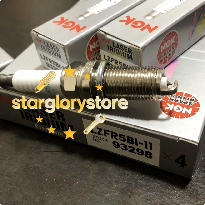 4PC NEW FOR Laser Iridium Spark Plugs LZFR5BI11 93298 NGK