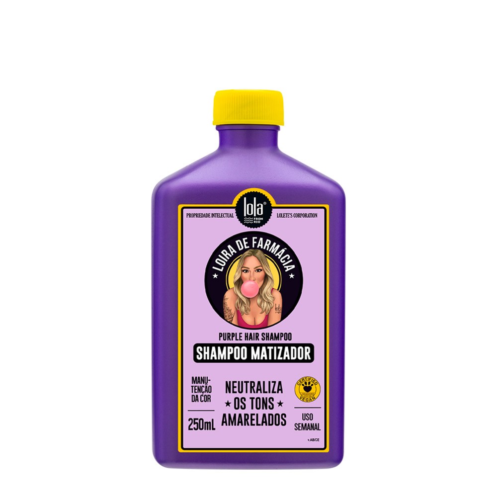 Lola From Rio - Loira De Farmacia - Purple Shampoo For Blond Hair Neutralizes Yellow Shades For Brighter Shinier Hair Heat Protectant 8.45 Fl Oz - Image 2