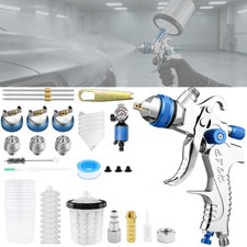 Hvlp Air Paint Spray Gun 1.31.72.0mm Automotive Gravity Feed Kit 10 650ml Cup
