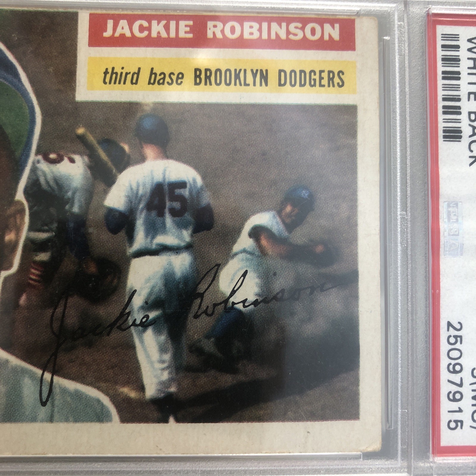 Jackie Robinson 1956 Topps PSA 3 view 4