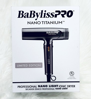BaBylissPRO Nano Titanium Professional Nano Light Ionic Dual-Voltage Lightweight
