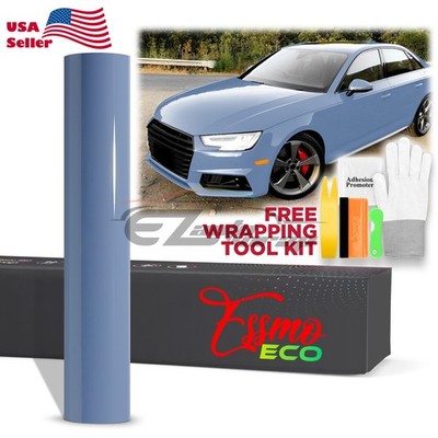 5FTx6FT PPF Porcelain Blue Gloss Color Vinyl Paint Protection Film Scratch Wrap