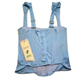 We Are HAH Knock Out Corset Top Periwinkle Blue Purple Sleeveless Lingerie, XS
