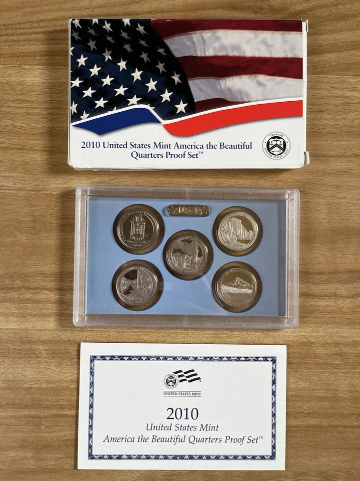 Complete Set US Mint America The Beautiful Clad Quarters Proof Sets 2010-2020 - Image 2 of 4