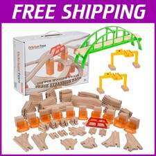 Wooden Train Tracks Expansion Pack - 110 Pcs