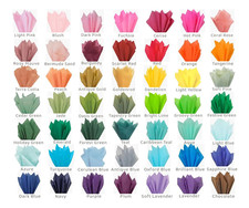 Gift Grade Tissue Paper Sheets - 15" x 20" Choose Color  Pack Amount per Color