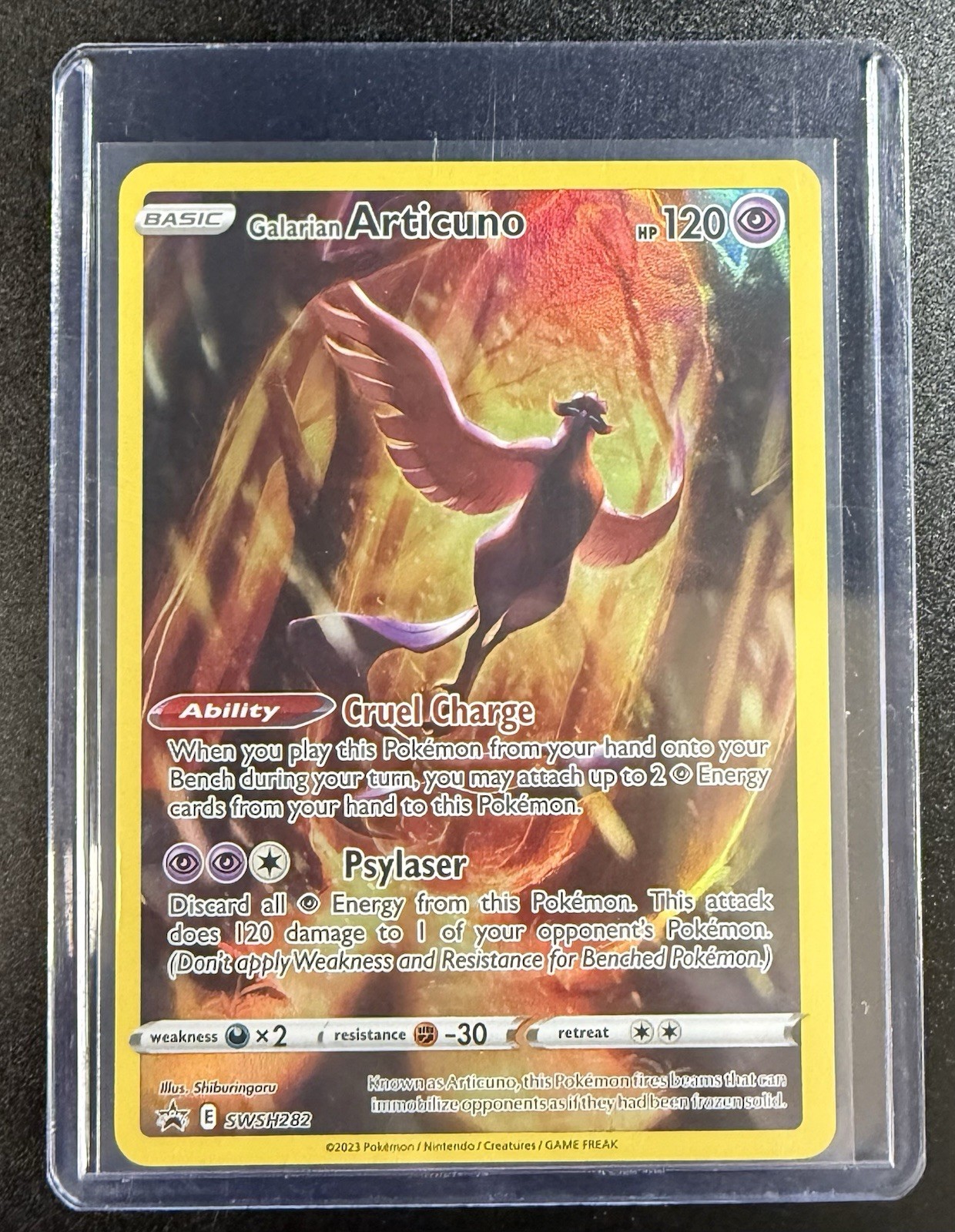 Pokémon Galarian Articuno Black Star Promo SWSH282