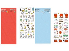 Peanuts Snoopy Masking Stickers Cute Kawaii Set Of 2 Blue And Red 2021 New