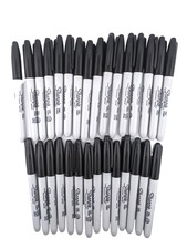 30ct Wholesale Bulk Sharpie Permanent Marker Lot: Fine Point Black Ink BRAND NEW