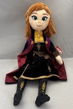 Ty Beanie Babies Sparkle Disney Frozen II Anna Rare Purple Version Cape 15" NEW