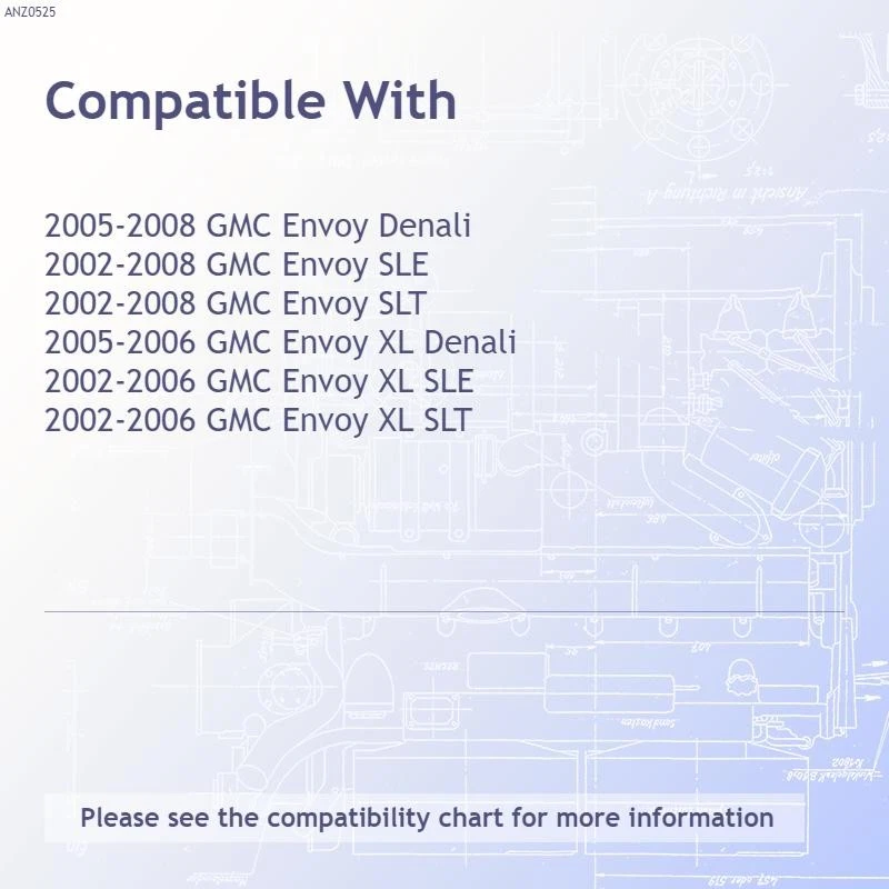 Conjunto de luz trasera de lente transparente cromada para GMC Envoy 2002-2008 Foto 3 de 3
