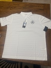 Mercedes Callaway White Polo Shirt Men  s XL