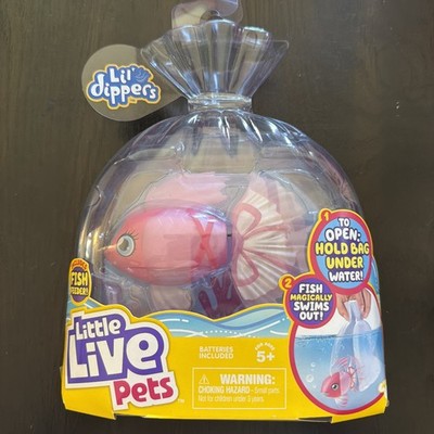Little Live Pets Lil Dippers Fish Furtail Water Activated Brand New Rare