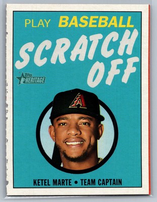 Ketel Marte 2020 Topps Heritage Minor League #9 1971 Scratch Off