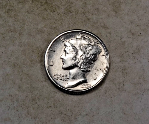 1923-S Mercury Dime * Gem BU Full split Bands - FSB * Very Rare! ** XD116