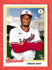 2022 Archives "1978 Design" Rookie Card RC #132 Josiah Gray Washington Nationals