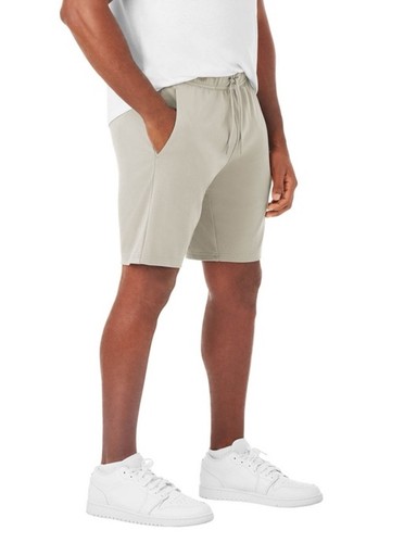 Members Mark Luxe Mens 2XL Athletic Gym Shorts Lgt Gray 9" Pockets Tech Zip NWT - Picture 2 of 9