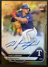 2025 Topps Now Road to Opening Day - Auto Wyatt Langford #A-WL Gold /50 