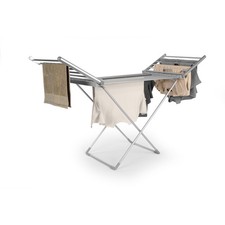 Image of Beldray Heated Clothes Airer Drying Rack Collapsible Heated Bars Aluminium 230W