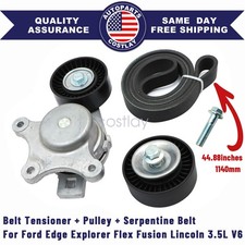 Polea tensora de cinturón con ajuste de cinturón Ford Edge Explorer Flex Fusion 3,5 L V6