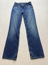 ZARA Women Straight Leg Jeans Size 2 Blue Denim Waist 27 Inseam 27 Leg Opening 9
