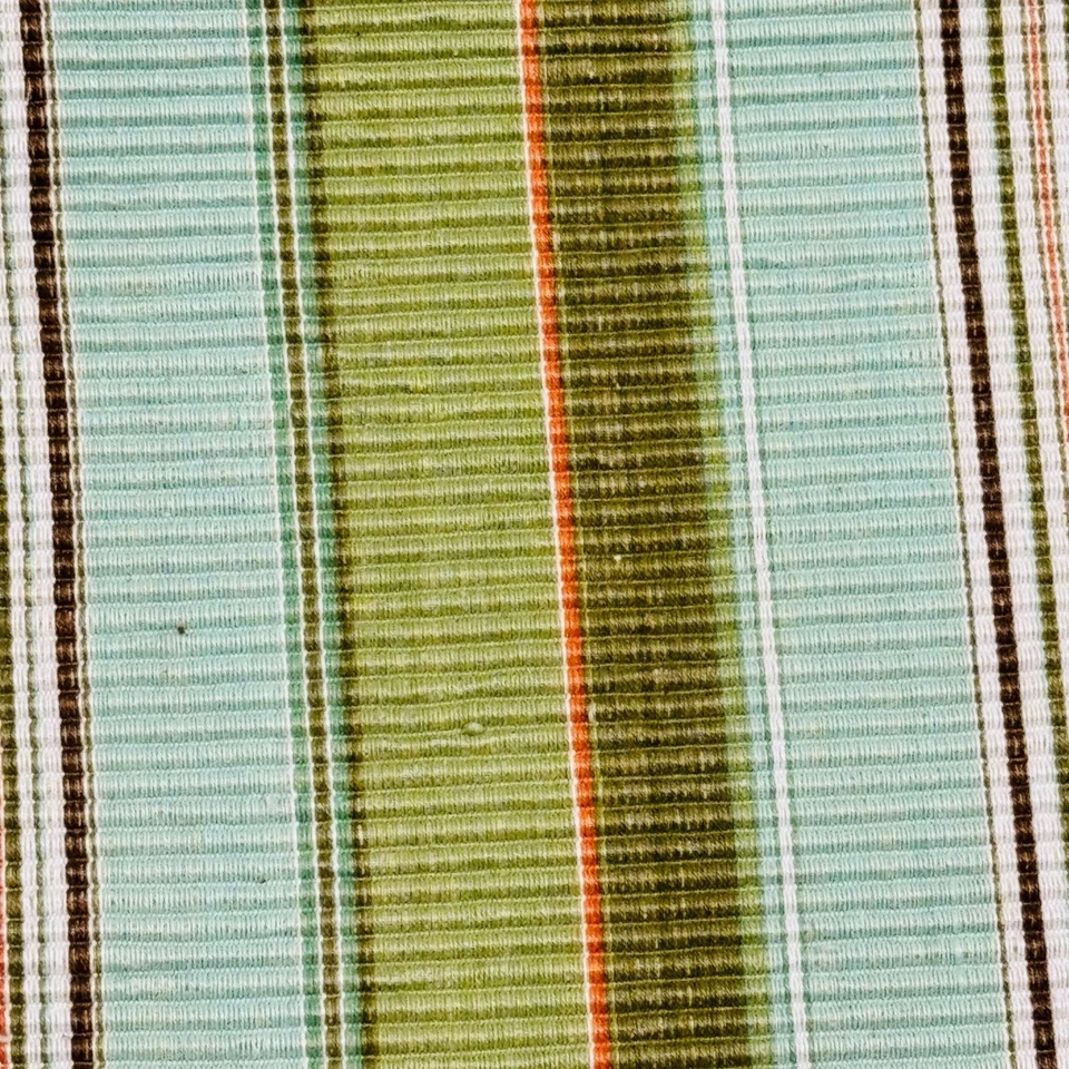 Corredor de mesa Park Designs Robin's Egg verde azul a rayas algodón acanalado 36 pulgadas Foto 2 de 2