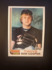 Don Cooper RC Twins 1982 Topps #409 Rookie Baseball Card. rookie card picture