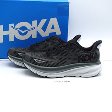 Size 7.5 Men's / 8.5 Women's HOKA Clifton 9 Running Shoes 1127895-BCKT Black