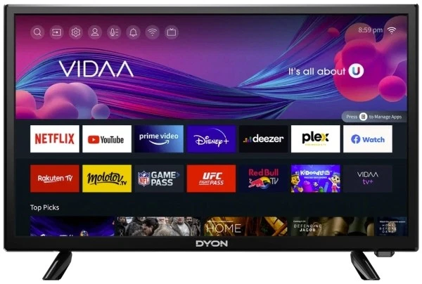 Dyon SMART 24 VX LED-TV 60cm DVB-T2 DVB-C DVB-S2 HD ready Smart TV DEFEKTWARE