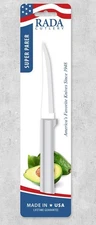 Rada Cutlery DR127 Super Paring Knife L/R handed USA made NEW card pkg silver