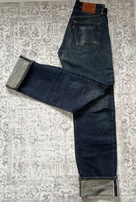 90s Vintage Levi's 503B XX Big E Red Line Selvedge Denim W30 L35 Rare Model