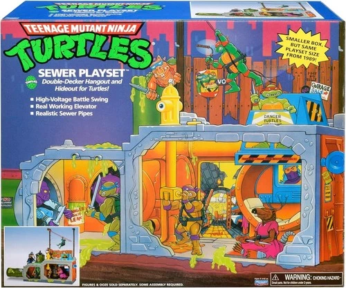 Teenage Mutant Ninja Turtles Classic Sewer Playset TMNT Playmates Action Figure