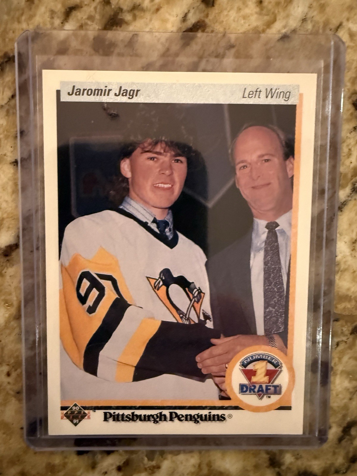 1990-91 Upper Deck Jaromir Jagr #356 (RC) Rookie Pittsburgh Penguins Czechia HOF