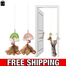 Interactive Cat Toys for Indoor Cats Automatic Electric Flying Bird Feather Wan
