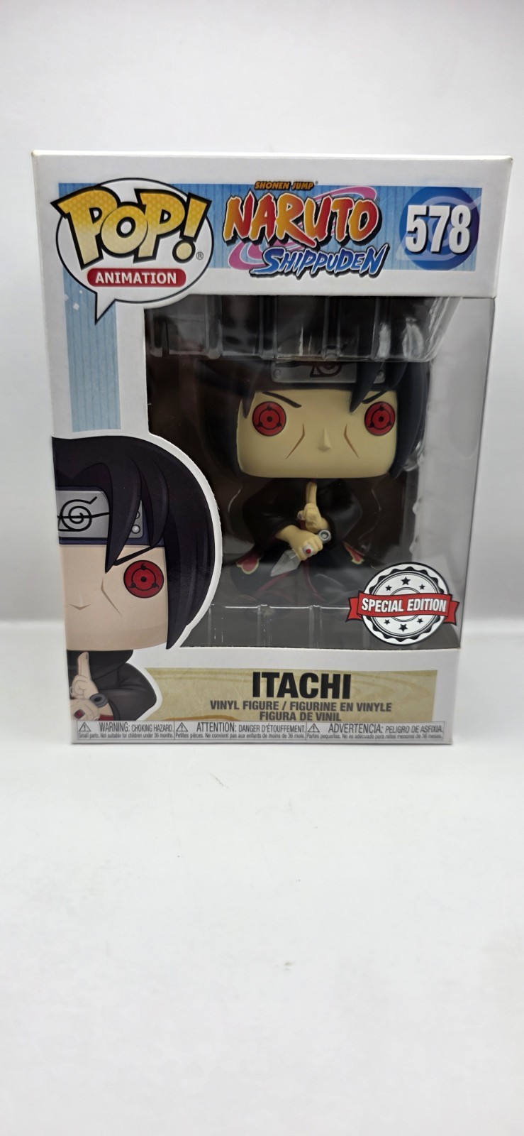 Funko Pop Naruto Shippuden Exclusive : Itachi #578 Vinyl W/Protector Case