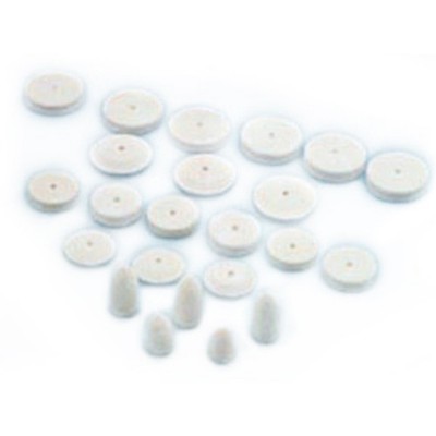 Buffalo - 5/8'' Knife Edge Minim Felt Wheels Pkg. of 24